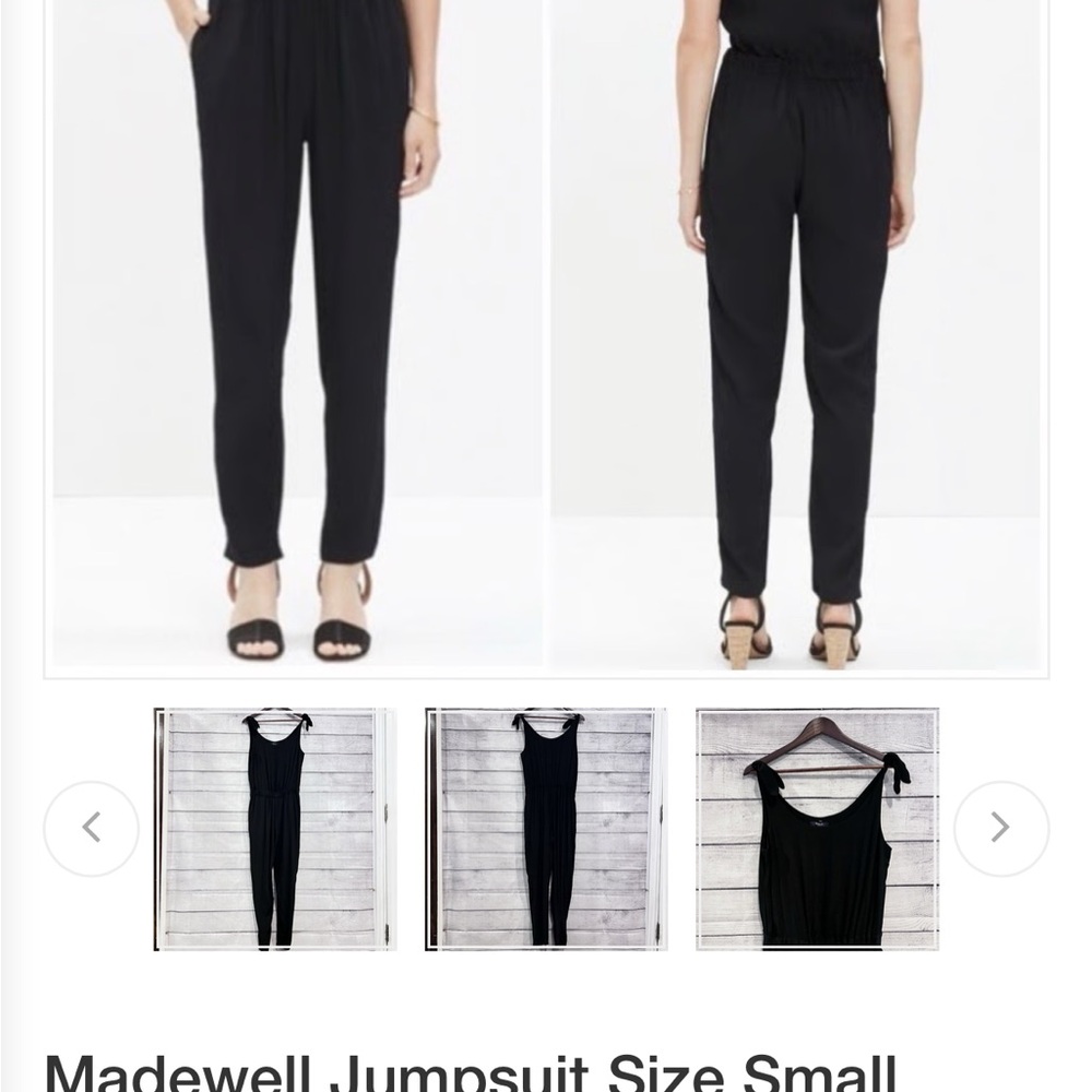 Madewell Elegant Black Jumpsuit